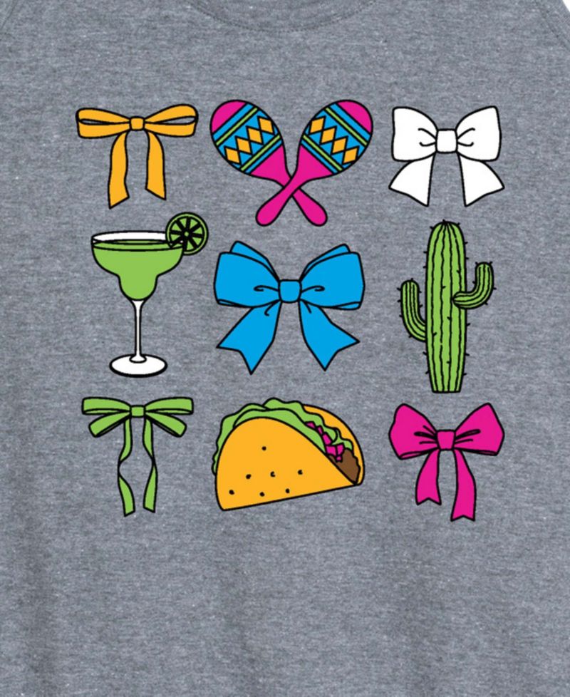 Plus Size Instant Message Cinco De Mayo Bows Racerback Graphic Tank Top