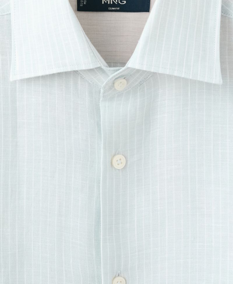 Men's Linen Slim-Fit Shirt