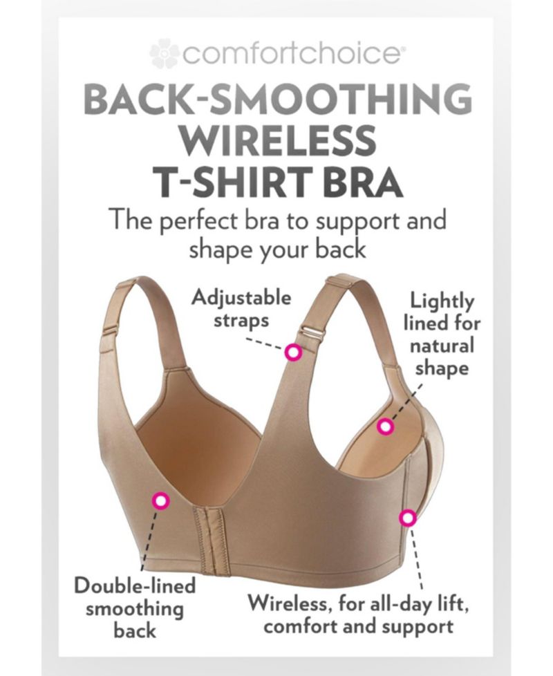 Women's Back-Smoothing Wireless T-Shirt Bra