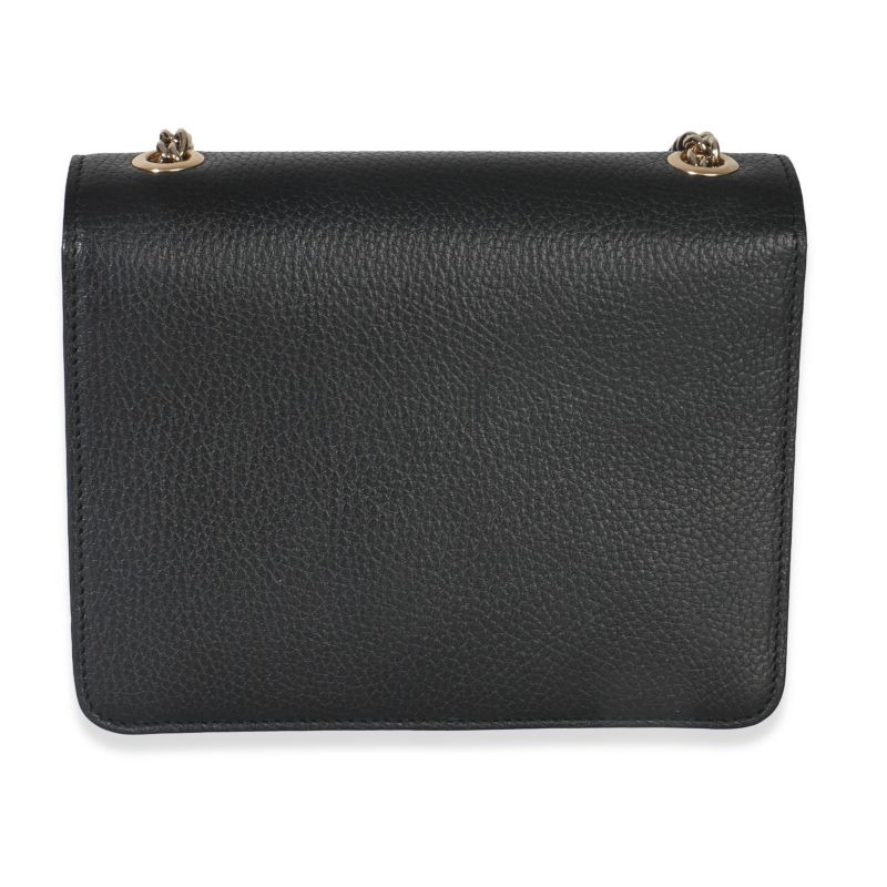 Black Dollar Calfskin Interlocking G Small Bag