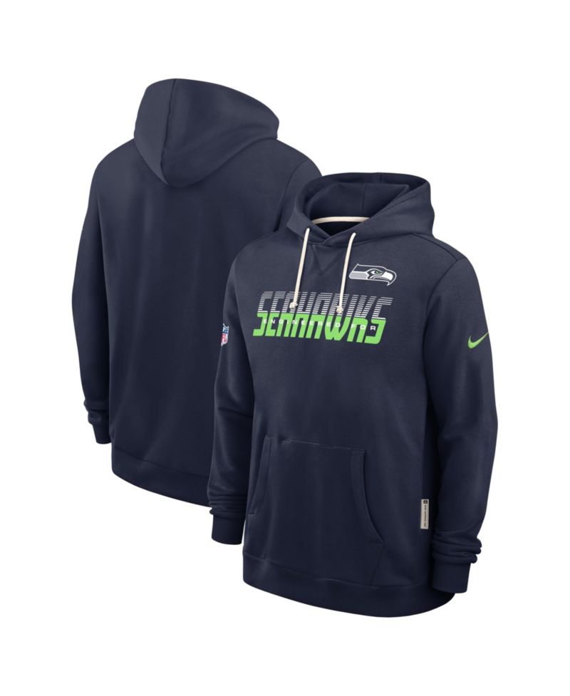 Men's Seattle Seahawks Sideline Standard Issue Hooded Fleece Pullover Hoodie