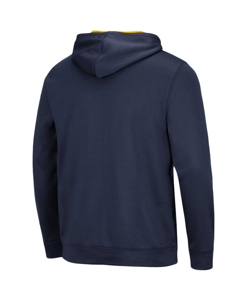 Men's Navy Michigan Wolverines Resistance Pullover Hoodie