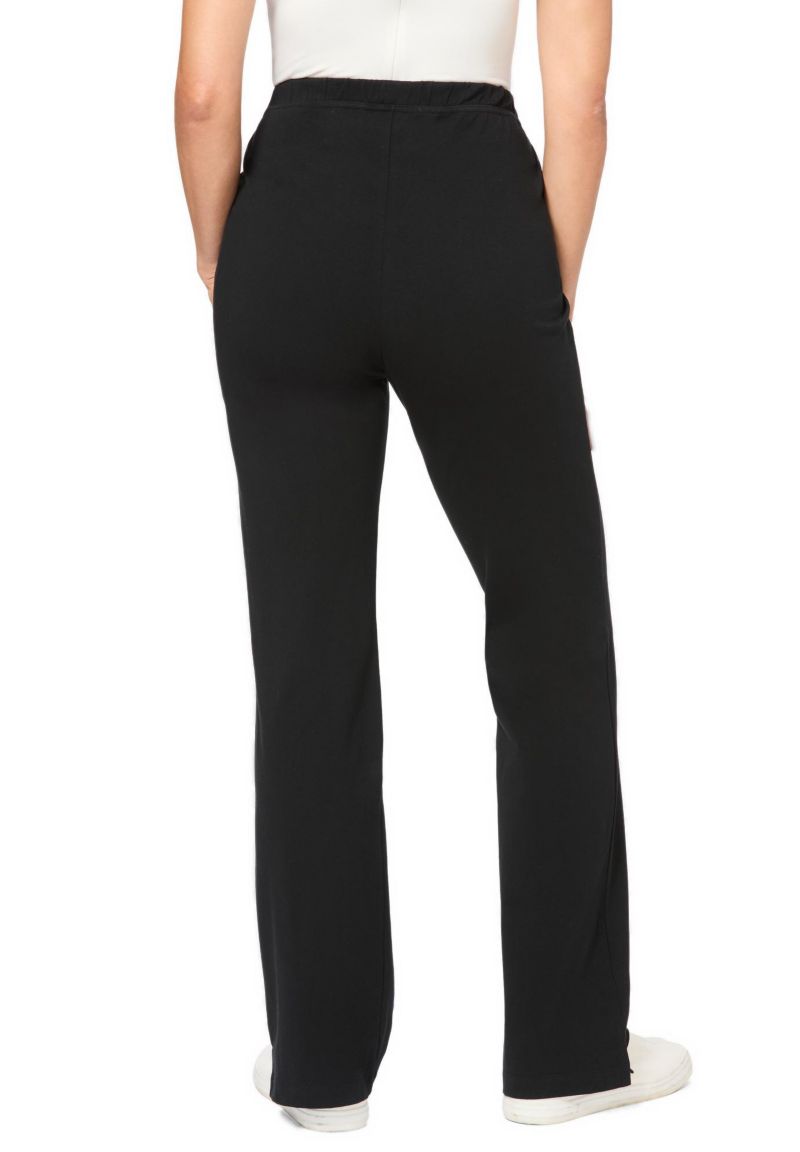 Women's Within Tall Stretch-Cotton Knit Pull-On Bootcut Leggings