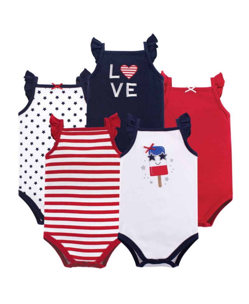 Baby Girls Hudson Cotton Sleeveless Bodysuits