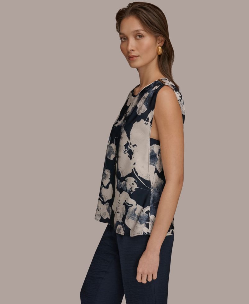Women's Printed Scoop Neck Top