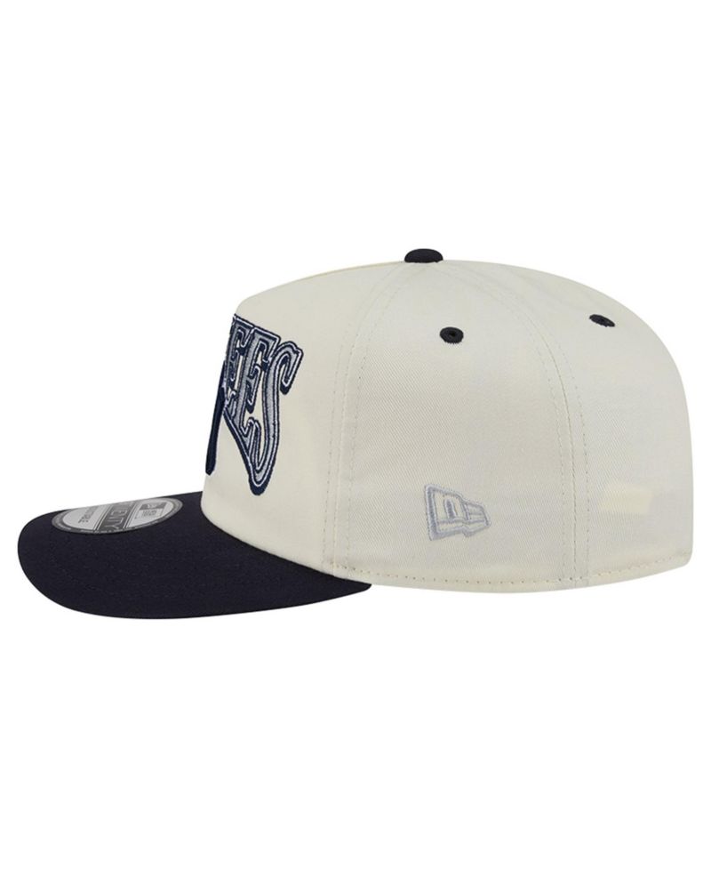 Men's Cream/Navy New York Yankees Vintage 19TWENTY Adjustable Hat