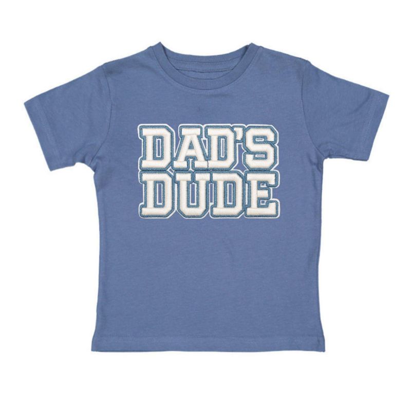 Toddler Boys Dad's Dude Patch Short Sleeve T-Shirt
