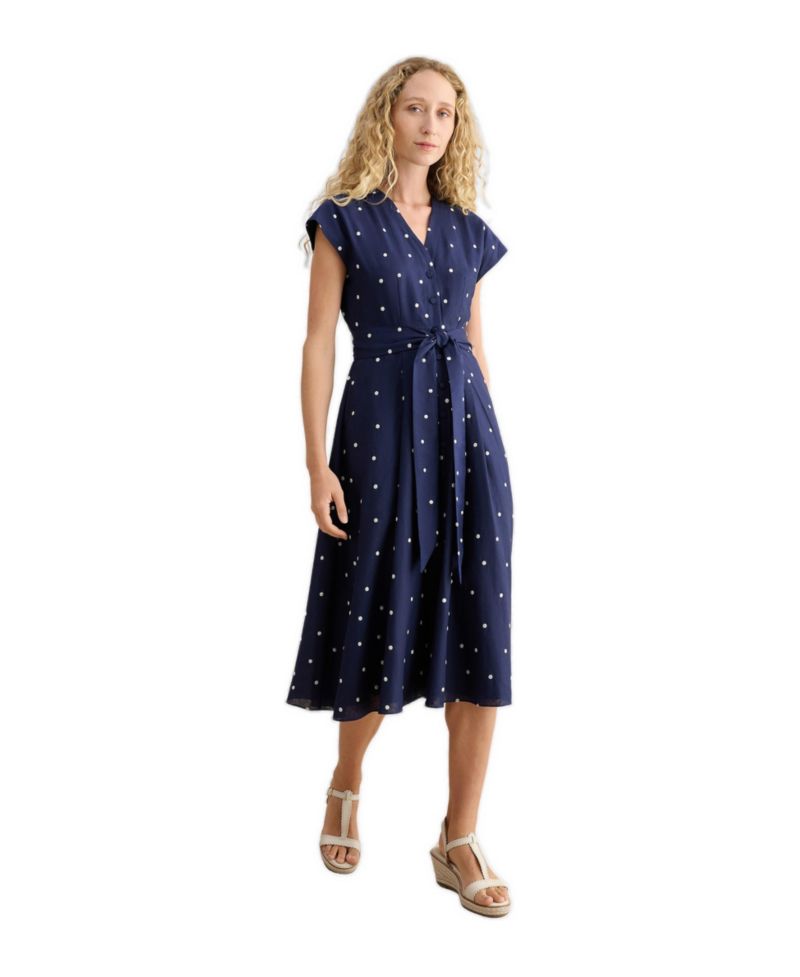 Women's Samantha Polka Dot Midi Dress
