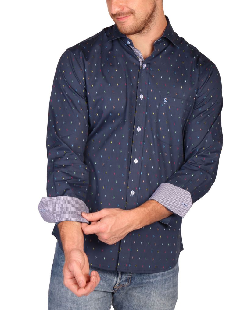 Men's Multi Byrds Long Sleeve Shirt