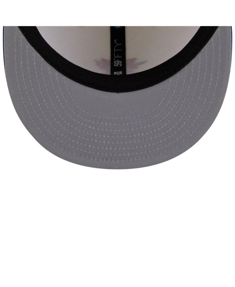 Men's White/Royal New York Mets Blossom 59FIFTY Fitted Hat
