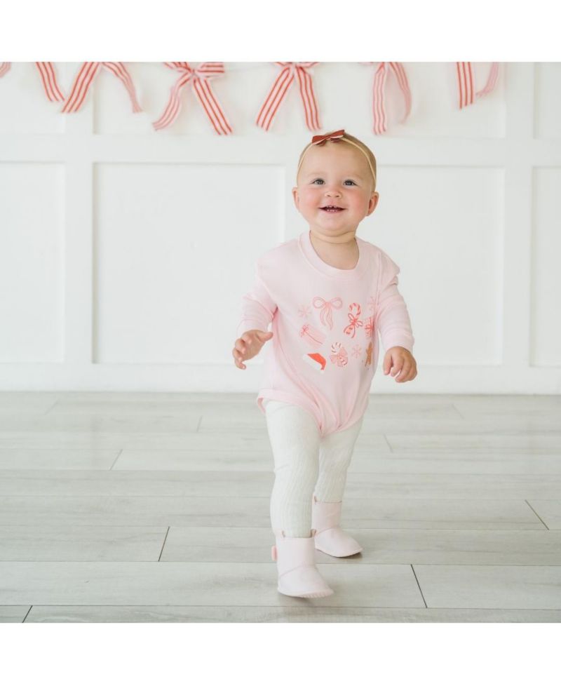 Baby Girls Christmas Fun Long Sleeve Romper