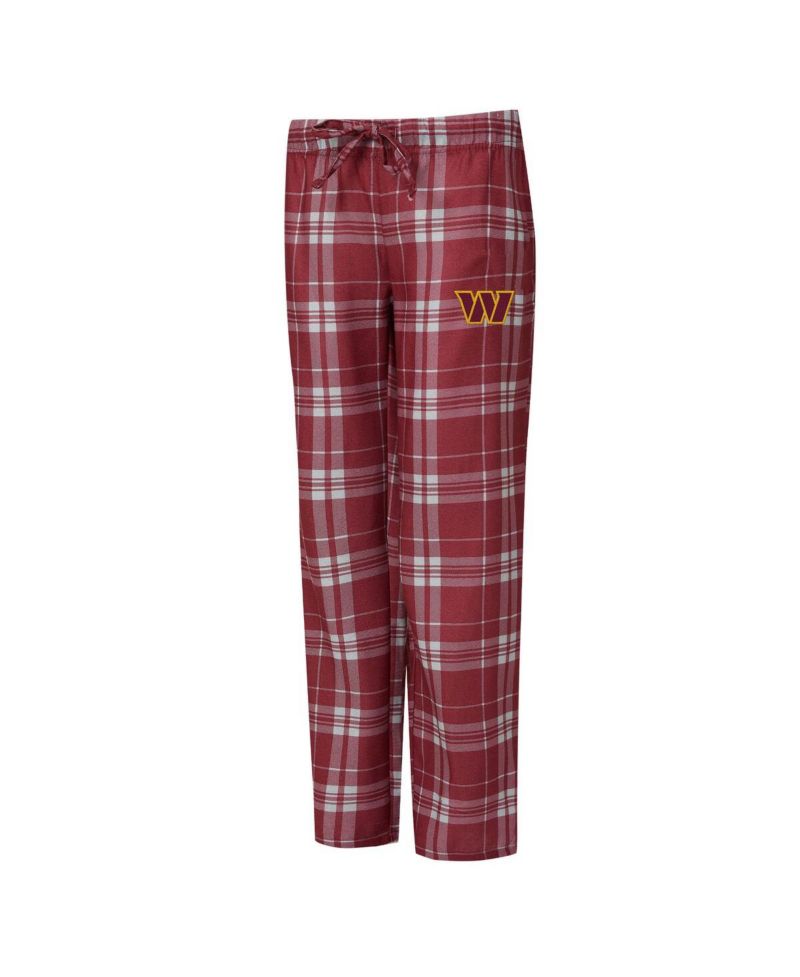 Women's 2-Piece Heather Gray/Burgundy Washington Commanders Regulate Plaid Tank Top and Pants Sleep Set