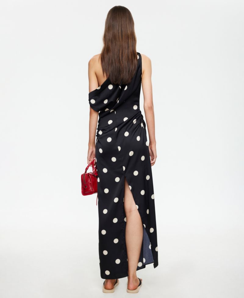 Women's Asymmetric One-Shoulder Maxi Dress