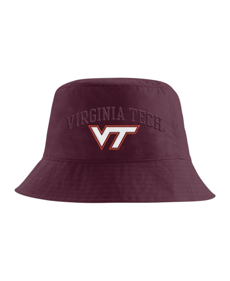 Men's Maroon Virginia Tech Hokies Apex Striped Bucket Hat