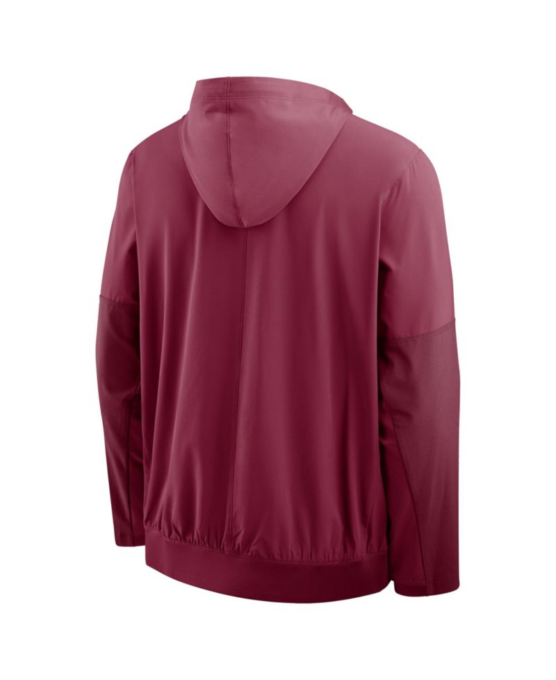 Men's Garnet Florida State Seminoles Anorak Half-Zip Hoodie Jacket