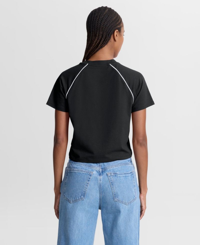 Women's Pittsburgh Steelers Offensive Scheme Raglan Cropped Top