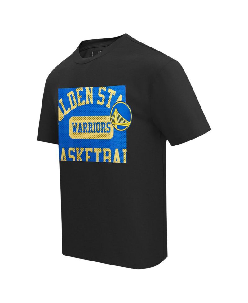 Men's Black Golden State Warriors Made To Play Drop Shoulder T-Shirt