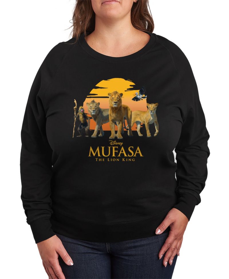 Plus Size Disney Mufasa Graphic Crew Neck Top