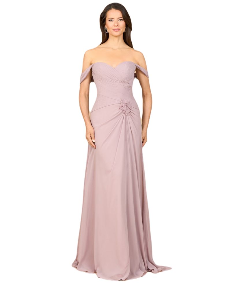 Women's Off Shoulder Chiffon Dress