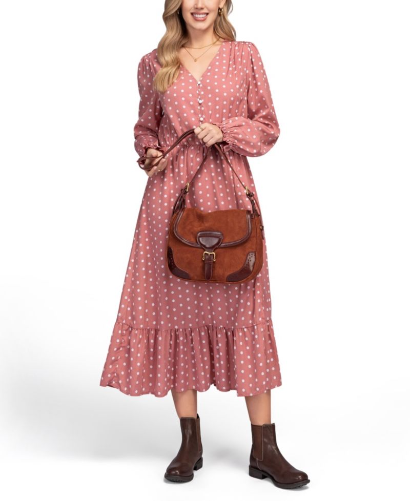 Camellia Medium Shoulder Handbag