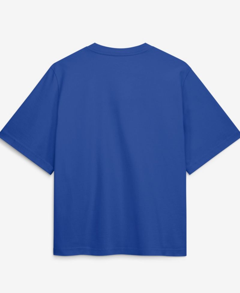 Women's Royal Duke Blue Devils Arch Logo Boxy T-Shirt