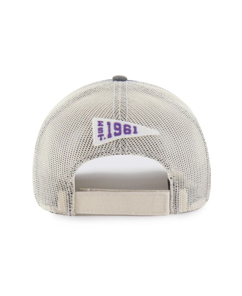 Men's Charcoal Minnesota Vikings Egremont Well-Worn Adjustable Trucker Hat