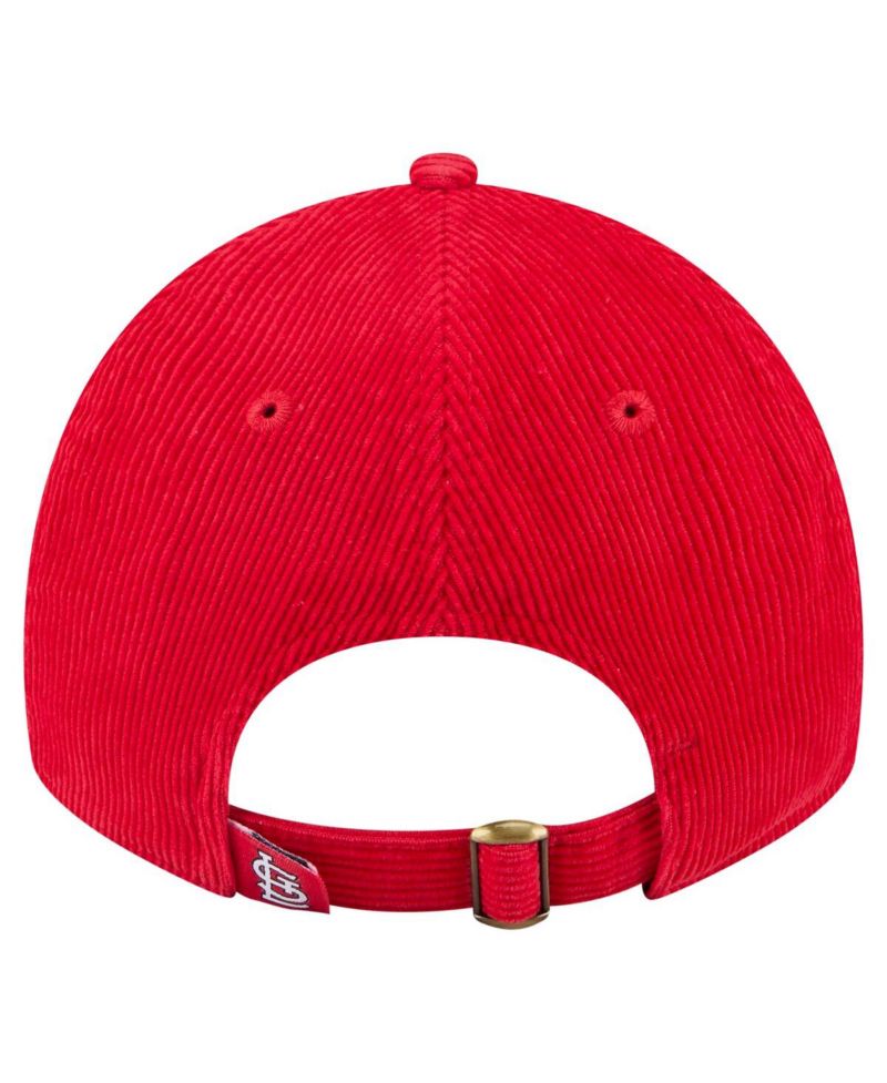 Women's Red St. Louis Cardinals Corduroy 9TWENTY Adjustable Hat