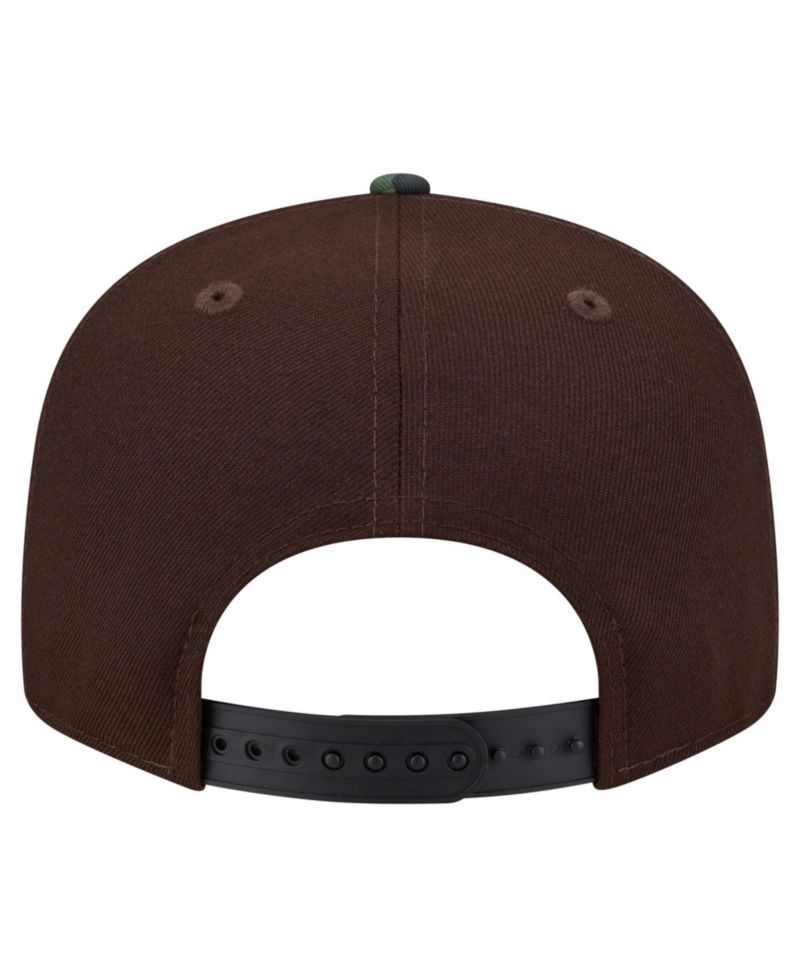 Men's Dark Brown Miami Dolphins Burnt Wood Camo 9FIFTY Snapback Hat