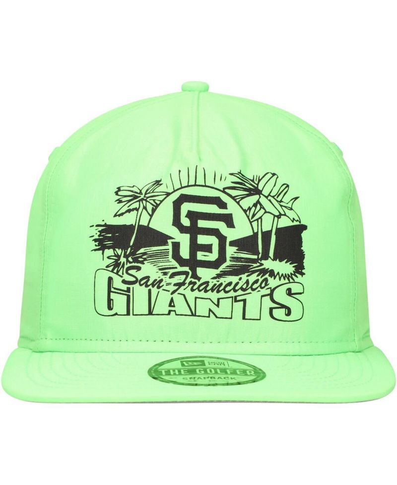Men's Green San Francisco Giants Neon Golfer Snapback Hat