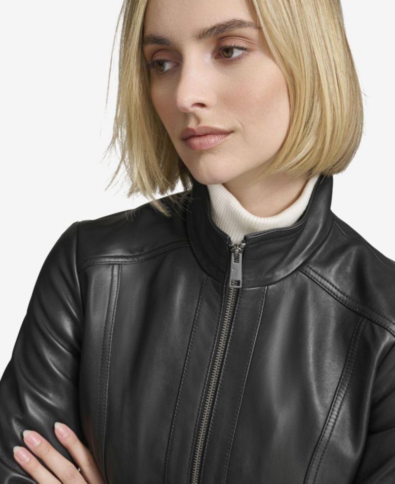 Women's Rowan Leather Racer Jacket