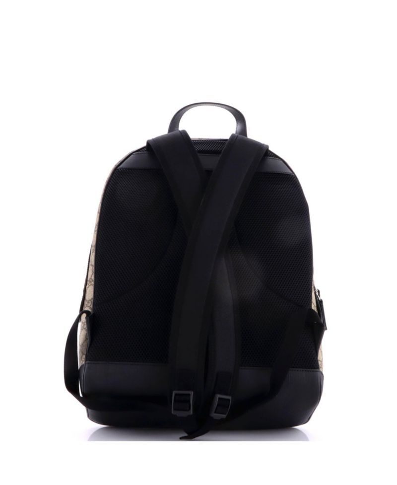 Medium Zip Pocket Backpack GG Coated Canvas