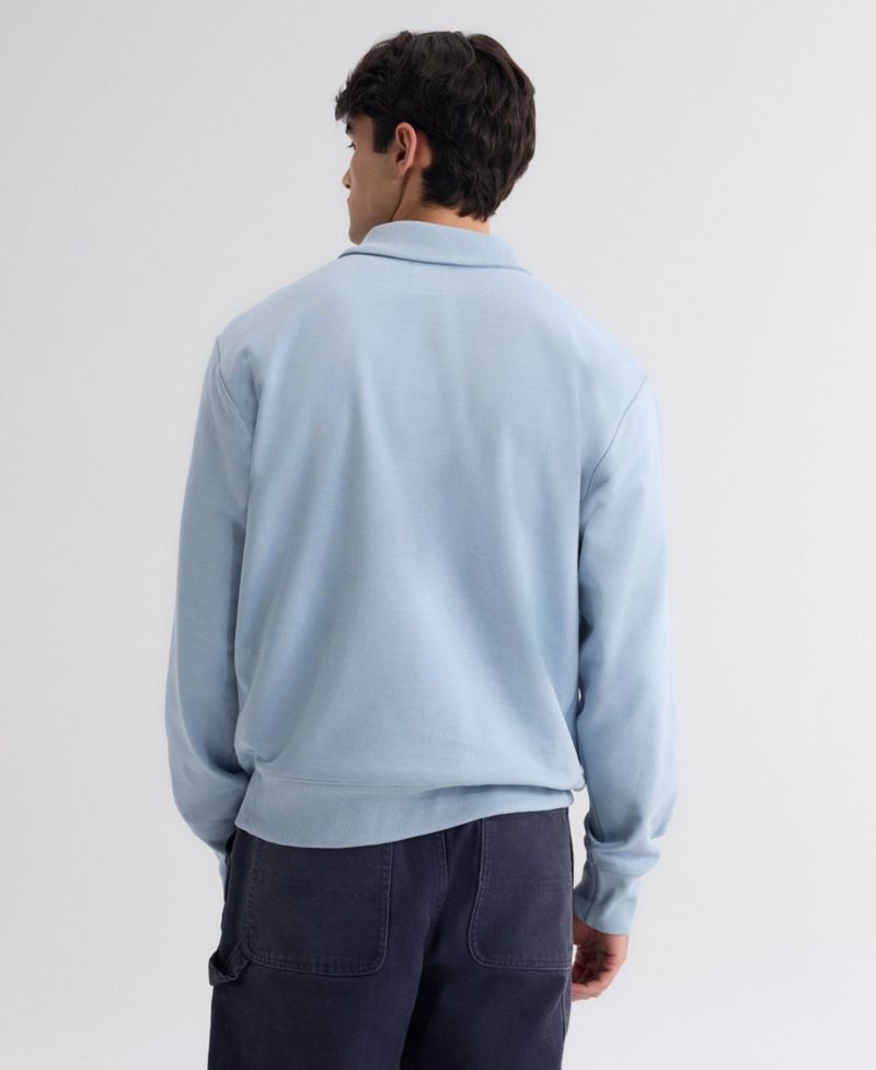 Men's New York Mets Iconic Quarter-Zip Relaxed-Fit Sweatshirt