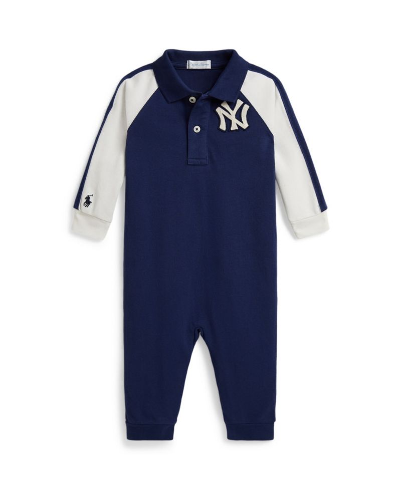 Baby Boys' Yankees Polo Collar Coverall
