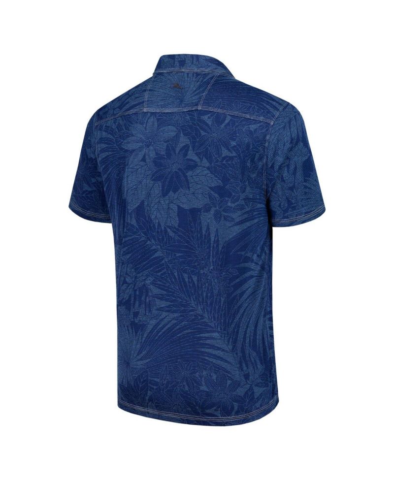 Men's Navy Michigan Wolverines Sport Santiago Paradise Polo Shirt