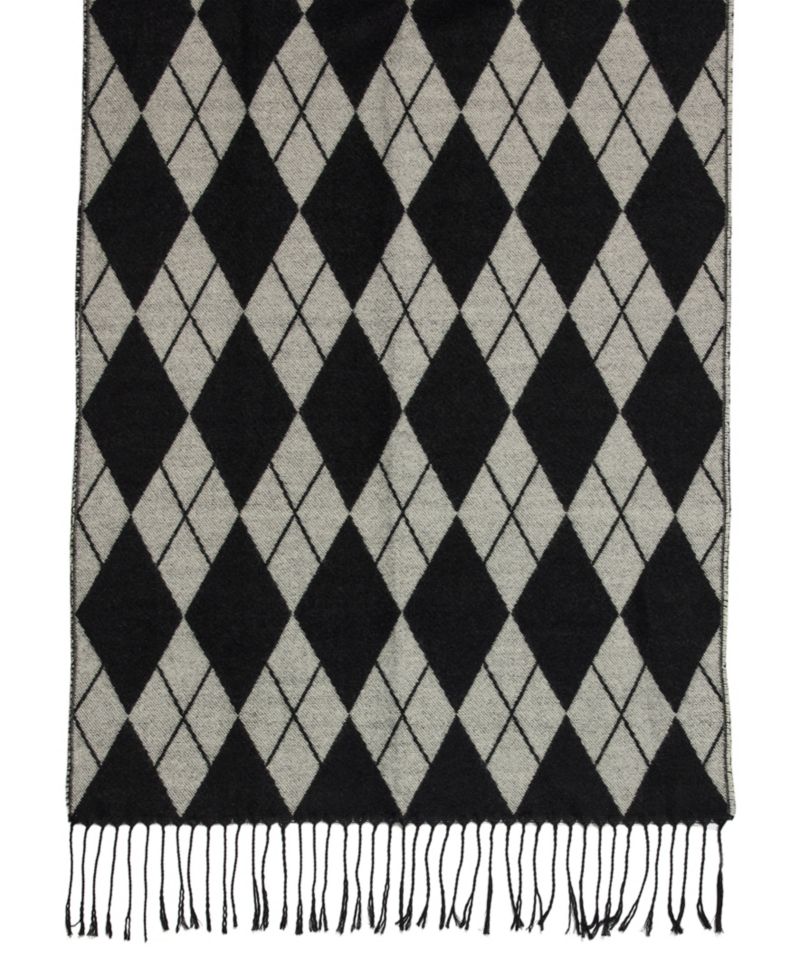 Two-Tone Argyle Midweight Scarf