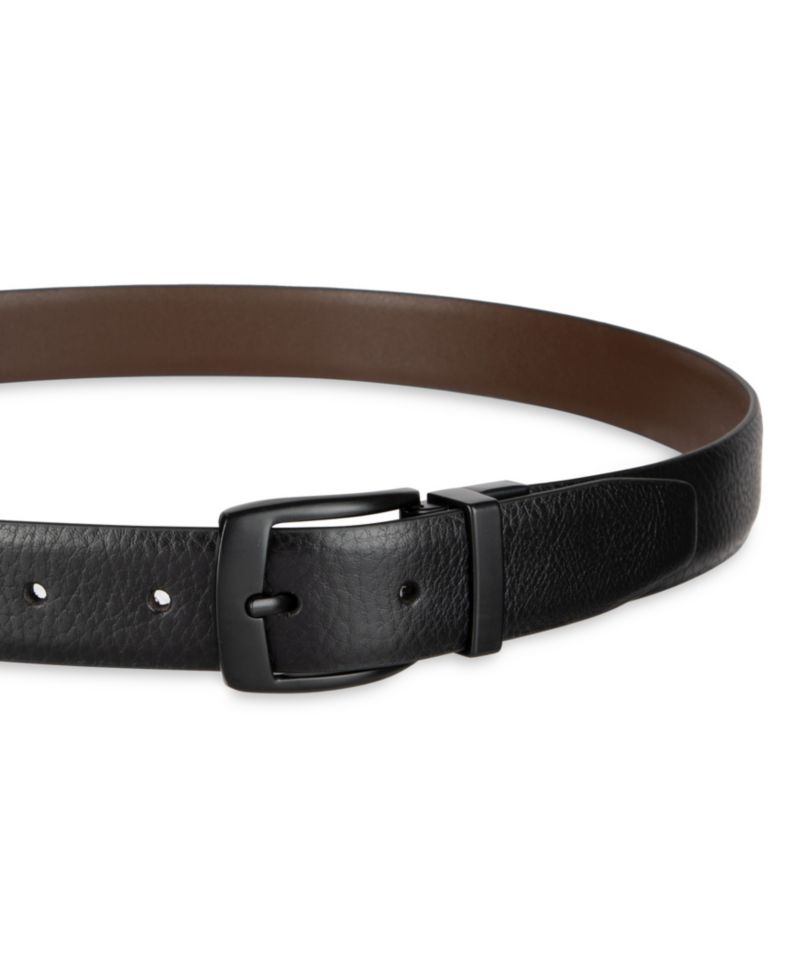 Men's Reversible Textured Leather Belt