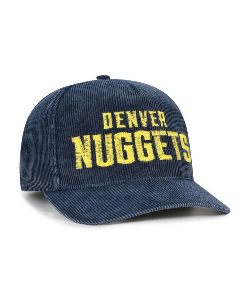 Men's Navy Denver Nuggets Reclaim Snow Wash Corduroy Adjustable Hitch Hat