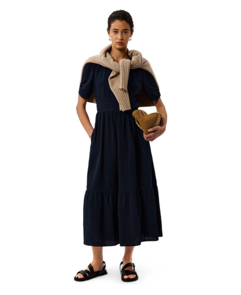 Women's Textured Midi Dress