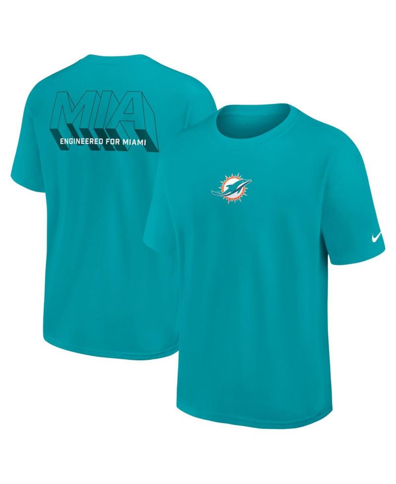 Men's Aqua Miami Dolphins Dominate the Game Essential Max90 T-Shirt