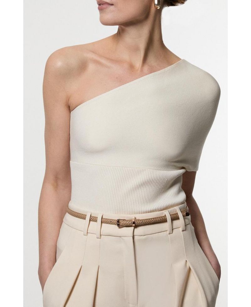 Women's Knitted One Shoulder Top