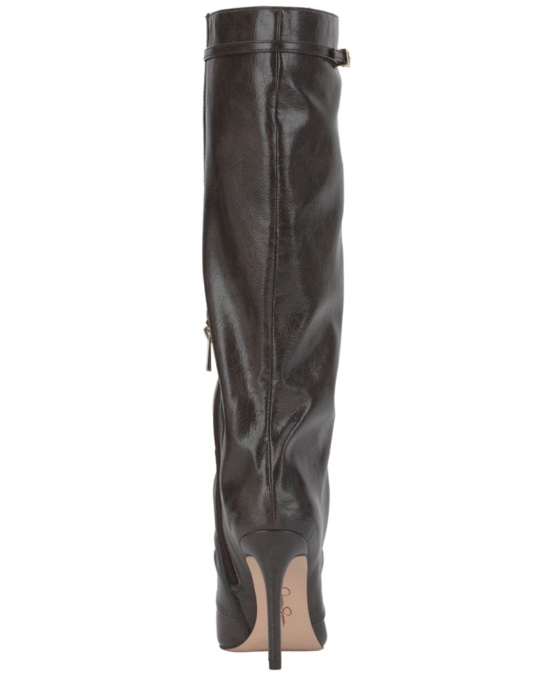 Women's Paeril Buckle Slouch Stiletto Boots, Regular & Wide Calf