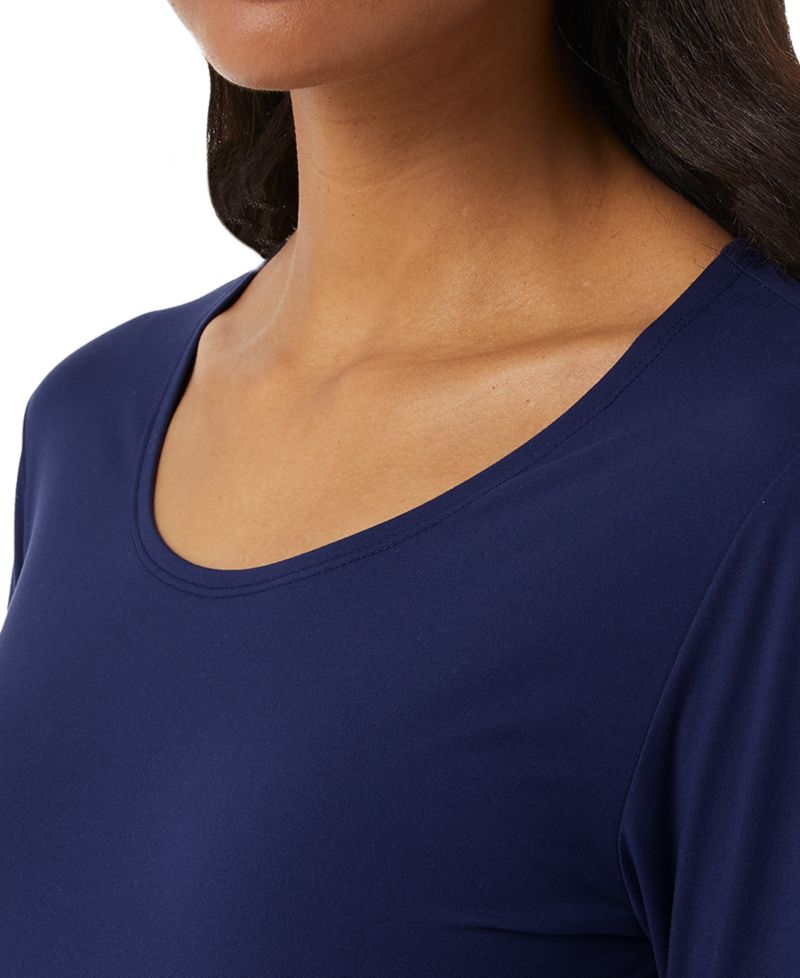 Women's Long-Sleeve Scoop-Neck Top