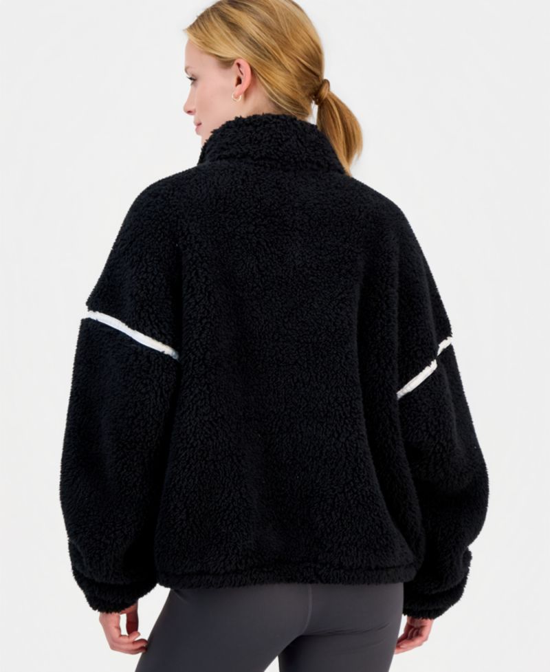 Women's Sherpa Half-Zip Mock Neck Pullover