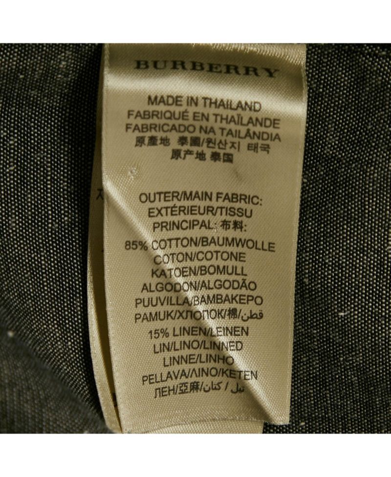 Men's Brit Dark Grey Cotton Blend Button Front Shirt