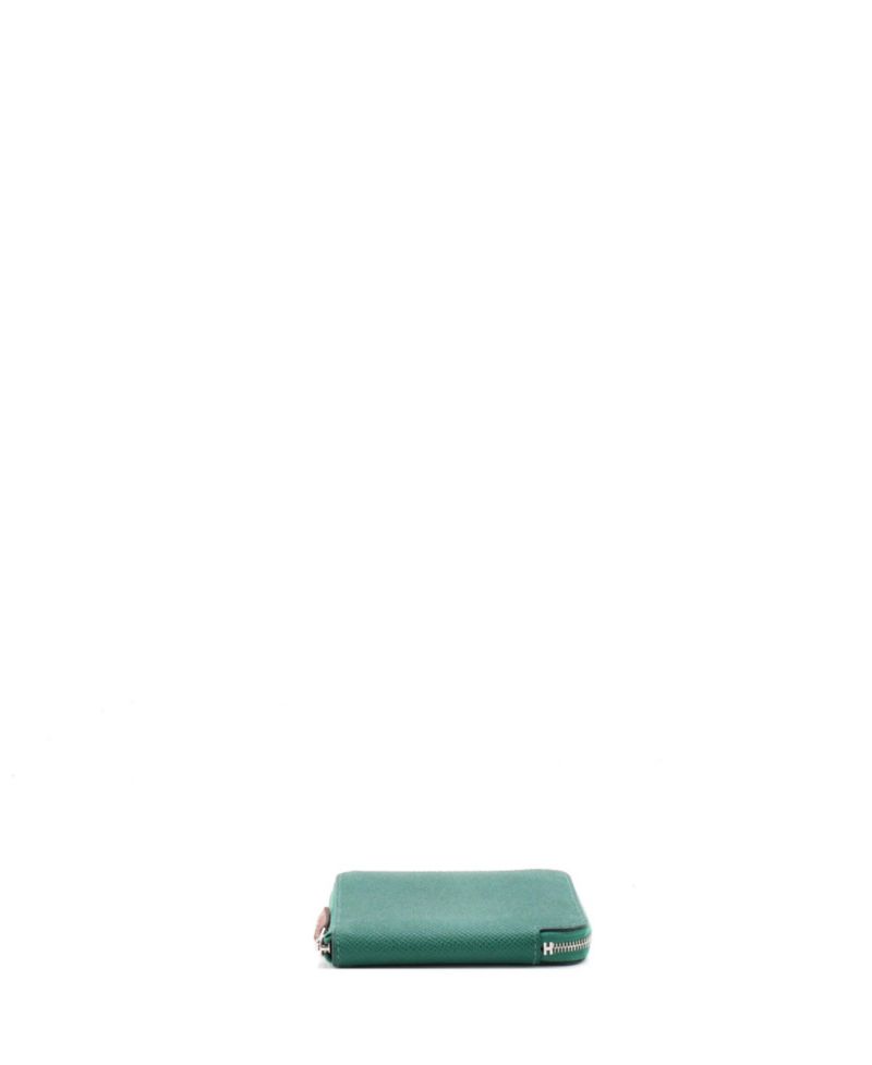 Pre-Owned Hermes Compact Azap Zip Around Wallet Silk'in Epsom