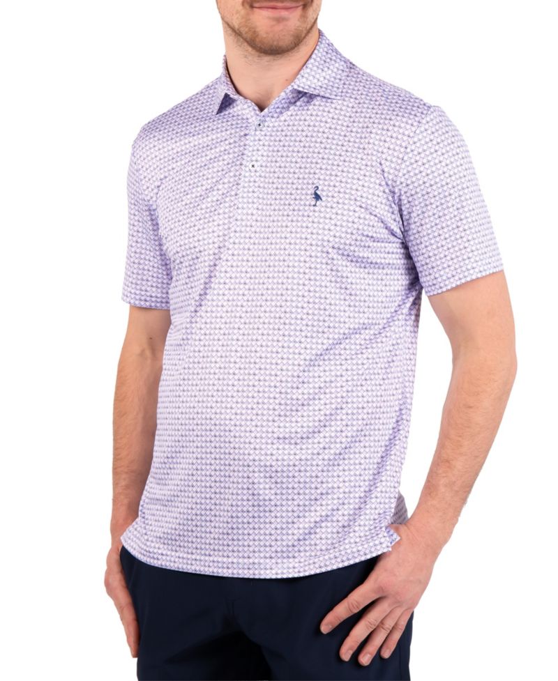 Men's Nested Diamond Printed Performance Polo