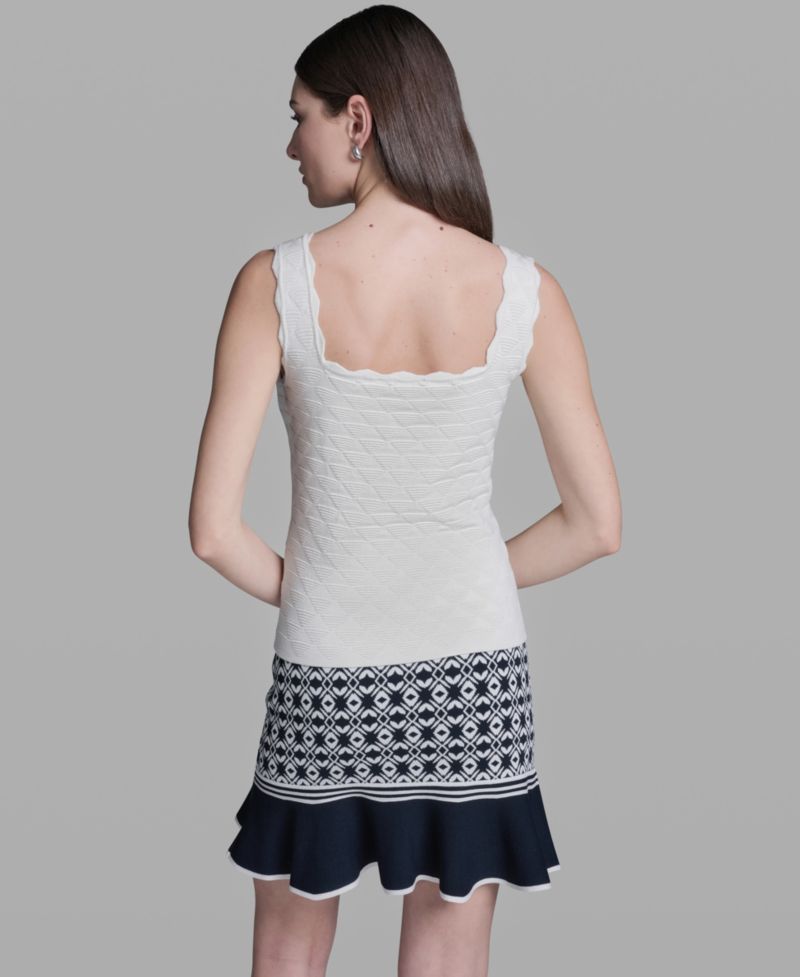 Women's Sleeveless Sweater Knit Rayon Tank Top