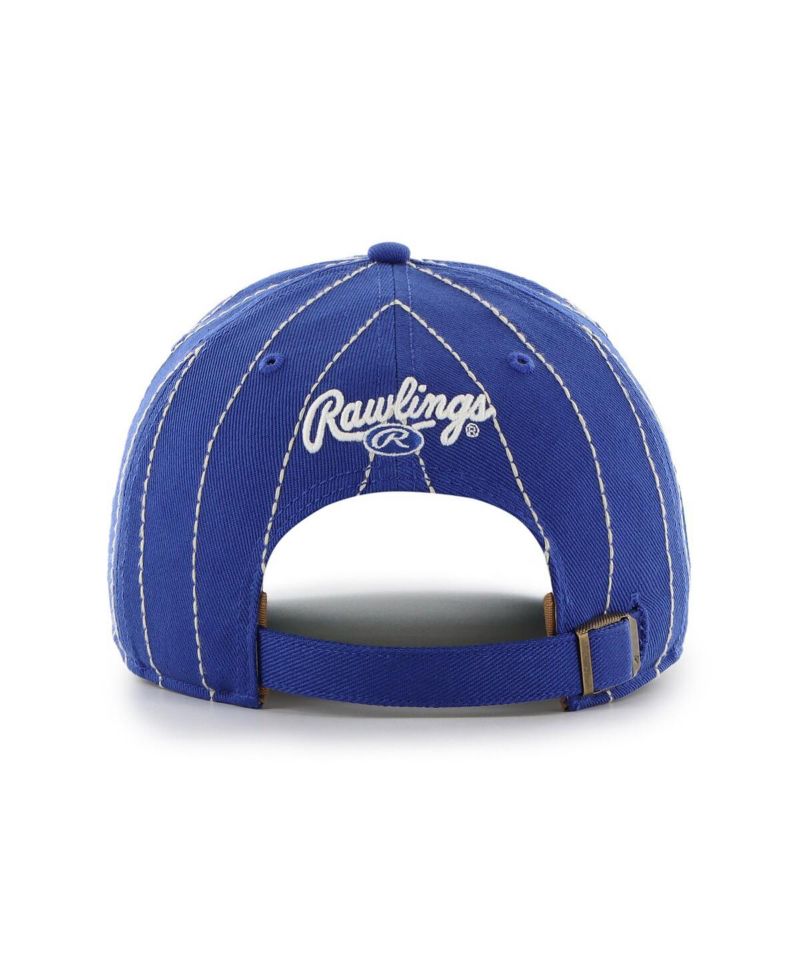 Men's x Rawlings Royal Los Angeles Dodgers Pinstripe Hitch Adjustable Hat