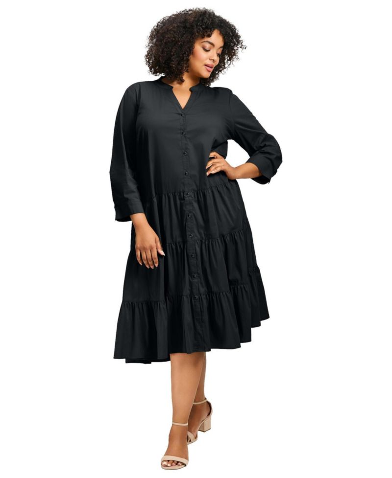 Women's Avery Cotton Poplin Button Dress