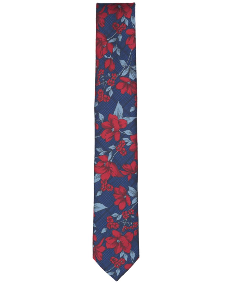 Men's Norris Floral Pattern Skinny Tie